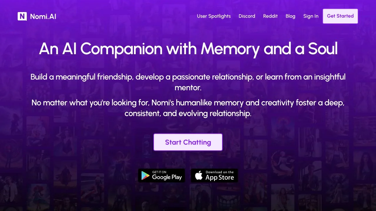 Nomi website