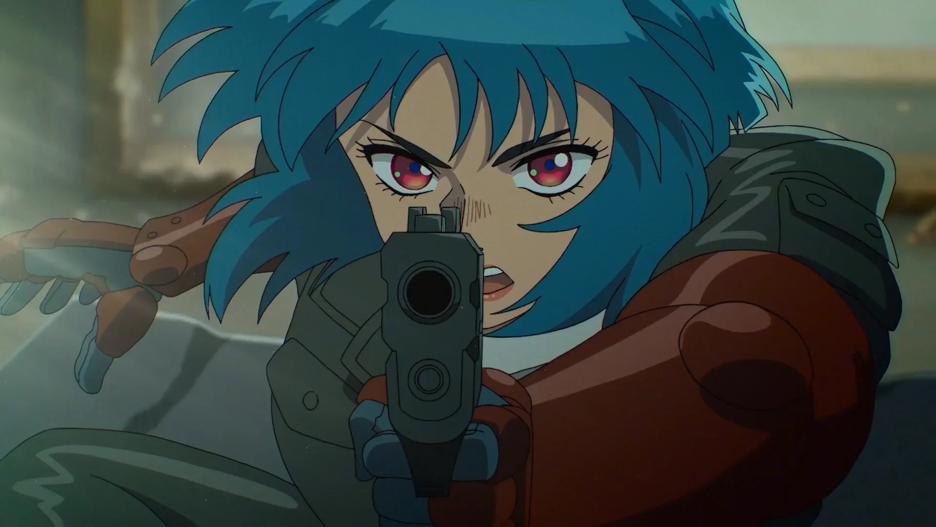 The Ghost in the Shell anime still