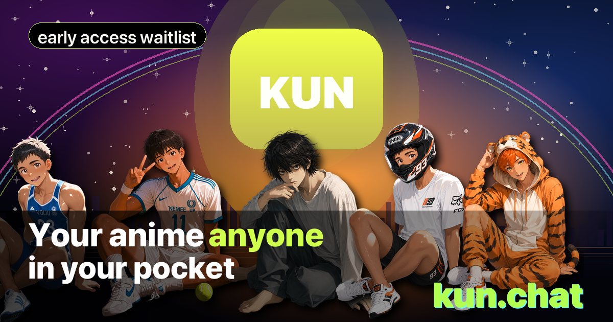KUN anime characters